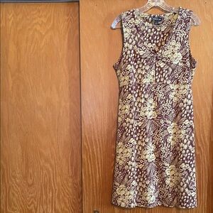 Toad&Co Purple and Cream Floral Rosemarie Dress